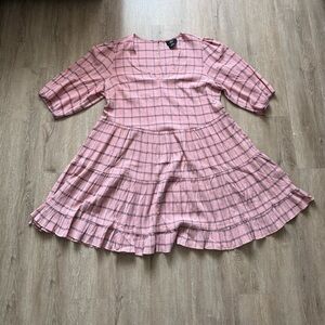 CCX City Chic Dress Flirty Check Size 18